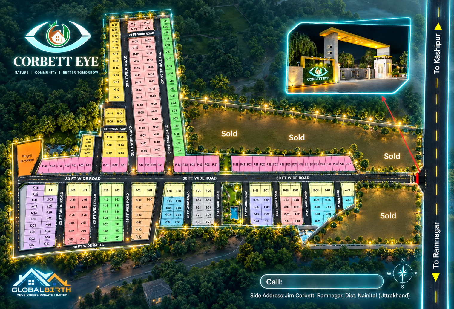 Corbett Eye project layout